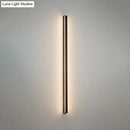 Modern black linear flush mount wall sconce – hallway light