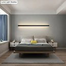 Modern black linear flush mount wall sconce – hallway light