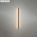 Modern black linear flush mount wall sconce – hallway light