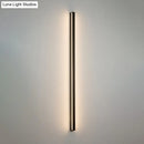 Modern black linear flush mount wall sconce – hallway light