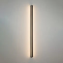Modern black linear flush mount wall sconce – hallway light