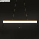 Modern black linear led light fixture – kitchen island pendant