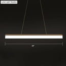 Modern black linear led light fixture – kitchen island pendant