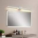 Modern black linear led sconce for bathroom vanity lighting