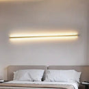 Modern black linear led wall lights dimming – bedroom sconce