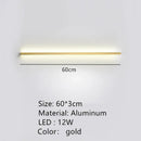 Modern black linear led wall lights dimming – bedroom sconce