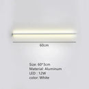 Modern black linear led wall lights dimming – bedroom sconce