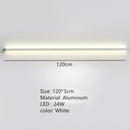 Modern black linear led wall lights dimming – bedroom sconce