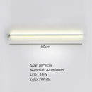 Modern black linear led wall lights dimming – bedroom sconce