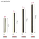 Modern black linear led wall mounted lamp garden outdoor sconce