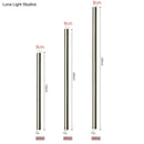 Modern black linear led wall mounted lamp garden outdoor sconce