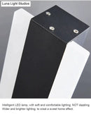 Modern black linear led wall mounted lamp garden outdoor sconce
