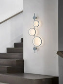 Modern black linear long led wall light living room sconce