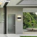 Modern black luna outdoor wall light warm led patio lamp
