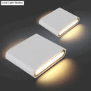 Modern black luna outdoor wall light warm led patio lamp