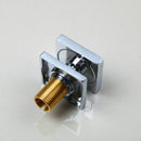 DecorBites™ Black Massage Shower Faucet, 6 Jets Control Valve, Square Brass Wall Mount