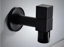 DecorBites™ Copper Bathroom Corner Faucet Single Cold Outdoor Mixer Tap Black Oil