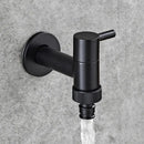 DecorBites™ Copper Bathroom Corner Faucet Single Cold Outdoor Mixer Tap Black Oil