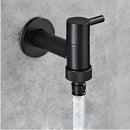 DecorBites™ Copper Bathroom Corner Faucet Single Cold Outdoor Mixer Tap Black Oil