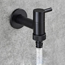 DecorBites™ Copper Bathroom Corner Faucet Single Cold Outdoor Mixer Tap Black Oil