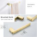 Modern black matte bathroom hardware set – 4 piece decor