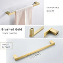 Modern black matte bathroom hardware set – 4 piece decor