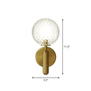 Modern black matte glass globe wall sconce stairs lighting
