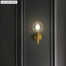 Modern black matte glass globe wall sconce stairs lighting