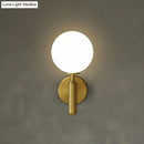 Modern black matte glass globe wall sconce stairs lighting