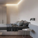 Modern black matte led wall sconce bedroom reading light