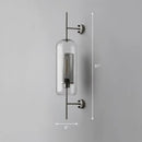 Modern black mesh wall mount lamp bedroom glass sconce
