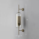 Modern black mesh wall mount lamp bedroom glass sconce