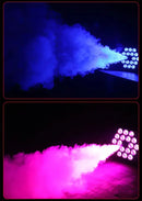 Modern black metal 500w smoke machine with rgb led party lights