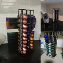 Modern black metal coffee capsule holder stand kitchen storage