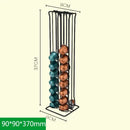 Modern black metal coffee capsule holder stand kitchen storage