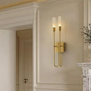 Modern black metal double headed led wall lamp bedroom sconce