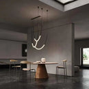 Modern black metal led pendant lights – living room chandelier