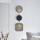 DecorBites™ Modern Black Metal LED Wall Sconce for Living Room - Contemporary Sector Design