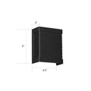 Modern black metal shade wall light garden outdoor sconce