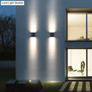 Modern black metal shade wall light garden outdoor sconce