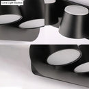 Modern black metal shade wall sconce bedroom vanity fixture