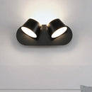 Modern black metal shade wall sconce bedroom vanity fixture