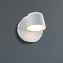Modern black metal shade wall sconce bedroom vanity fixture