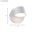 Modern black metal shade wall sconce bedroom vanity fixture