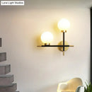 Modern black milk glass wall mount light fixture – foyer 2-light sconce