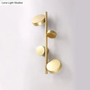 Modern black minimalist circle wall mount led sconce living room