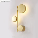 Modern black minimalist circle wall mount led sconce living room