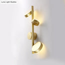 Modern black minimalist circle wall mount led sconce living room