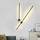 Modern black minimalist decorbites led strip wall lamp staircase light