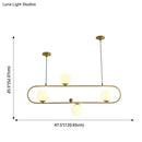 DecorBites™ Minimalist Ellipse Pendant Light: Modern Glass Globe Ceiling Fixture for Living Room Island